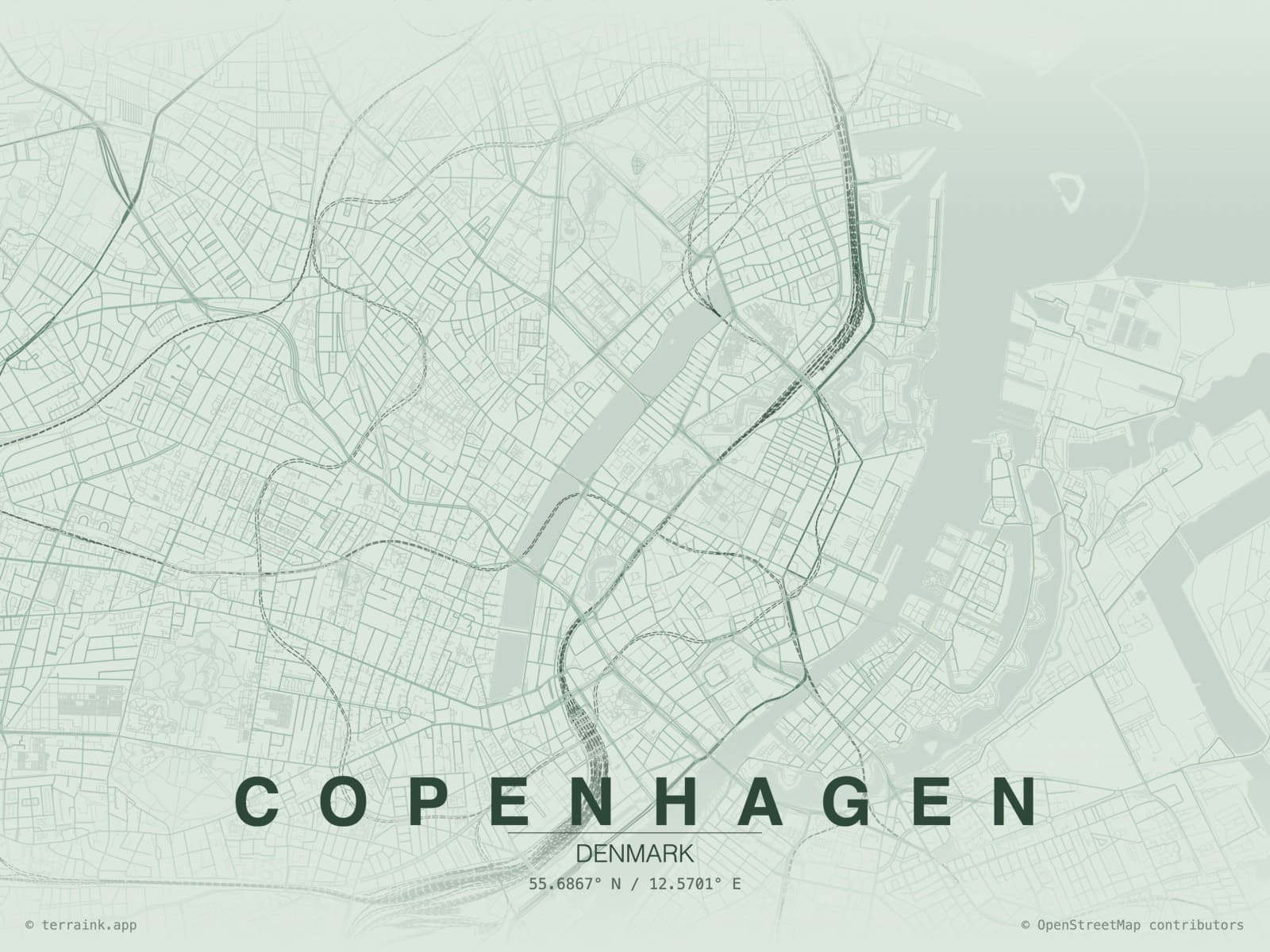 Map of Copenhagen